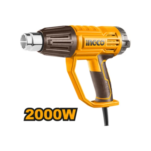 Pistola de Calor Industrial 2000W con Accesorios HG200058-4 - INGCO