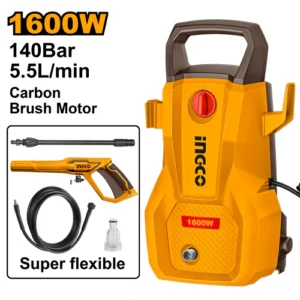 Hidrolavadora 140 Bar 2030 PSI 1600W 5,5 L/min HPWR16008-4 - INGCO